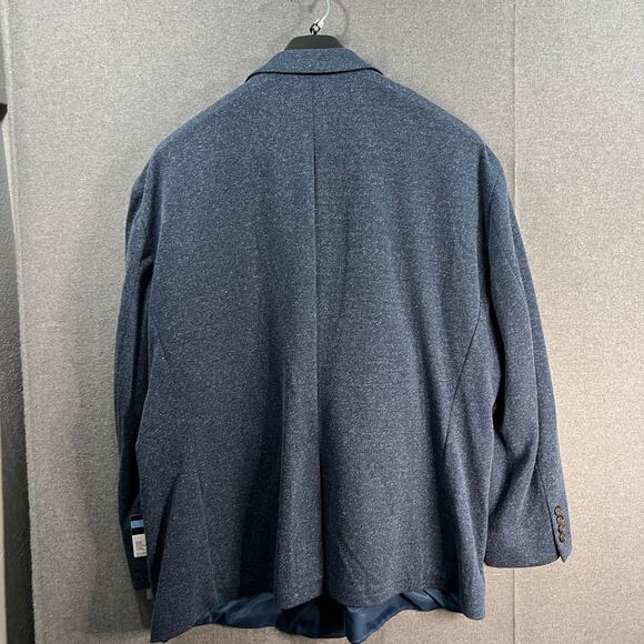 Stafford Big&Tall Mens Classic Fit Sport Coats Suits Navy Size 58REG - Picture 2 of 10